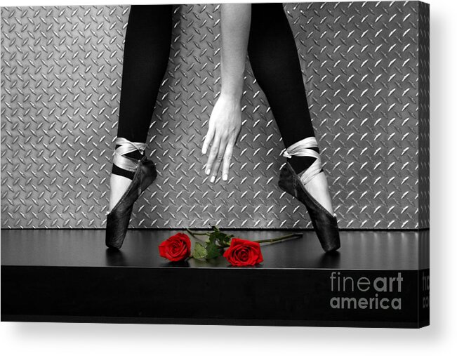 Dance Bailarina Acrylic Print featuring the photograph Bailarina en Rosas by Francisco Pulido