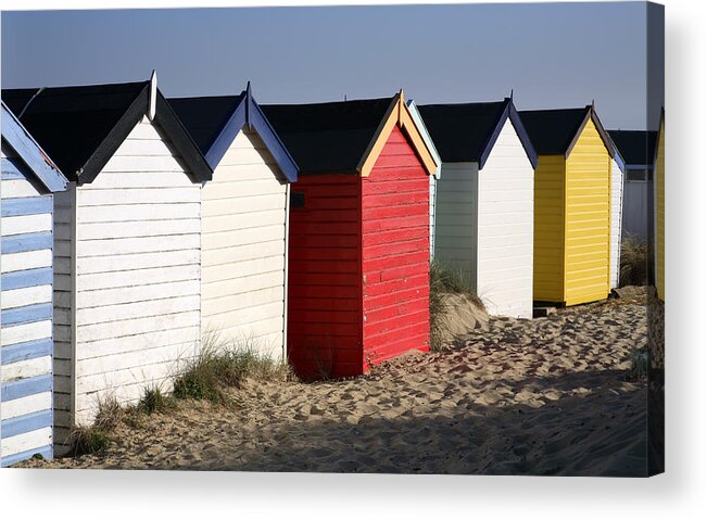 Holiday Acrylic Print featuring the photograph Beach Huts by David Harding