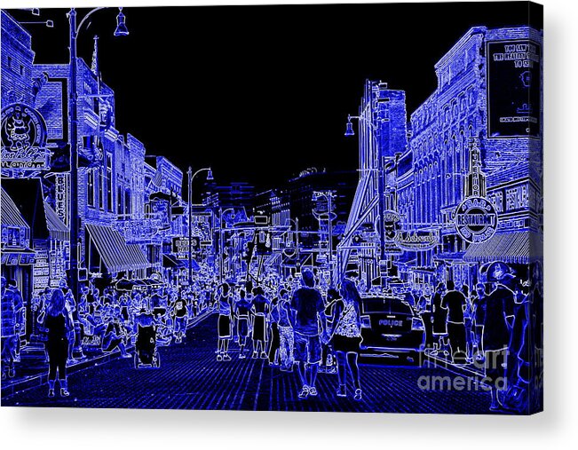 Memphis Acrylic Print featuring the photograph Beale Street Blues by Carol Groenen