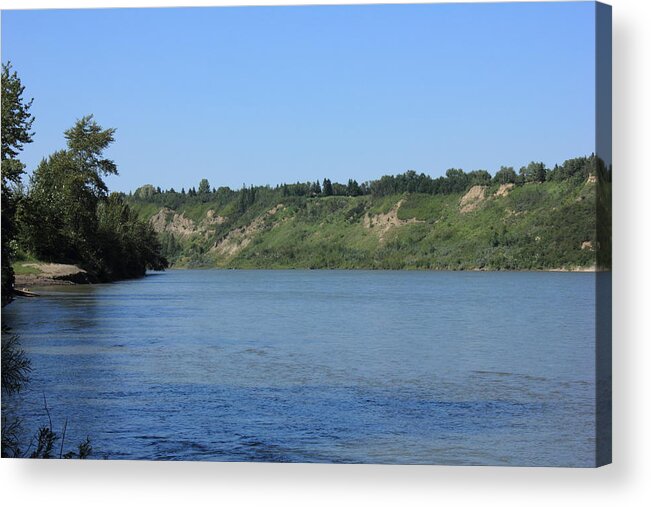 Rivers Acrylic Print featuring the photograph Beautiful Blue River - The North Saskatchewan River by Jim Sauchyn