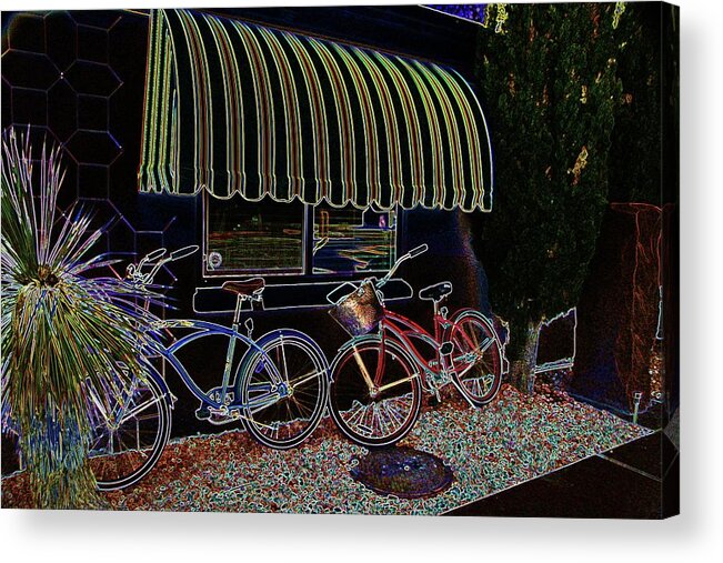 Bikes Acrylic Print featuring the photograph Bike Glow by John Handfield