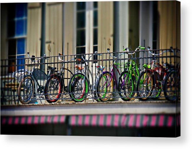 Bikes Acrylic Print featuring the photograph Bikes on Top by Jim Albritton
