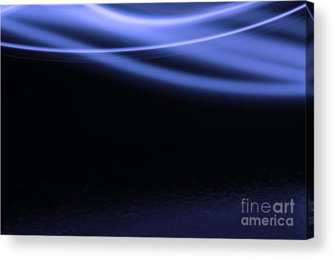 Abstract Acrylic Print featuring the photograph Blue swish by Simon Bratt