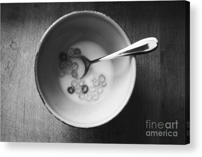 Cereal Acrylic Print featuring the mixed media Breakfast by Linda Woods