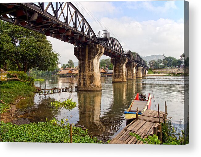 Thailand Acrylic Print featuring the photograph Bridge on the River Kwai by Artur Bogacki