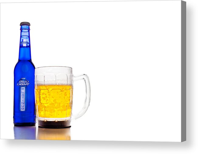 Allen Acrylic Print featuring the photograph Bud Light Platinum by Keith Allen