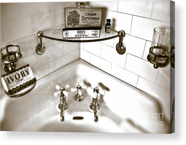 Bathroom Acrylic Print featuring the photograph Buttermilk Morning by Brenda Giasson