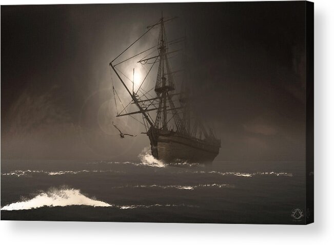 Ghostship Acrylic Print featuring the photograph Call Of The Hoot by Lourry Legarde