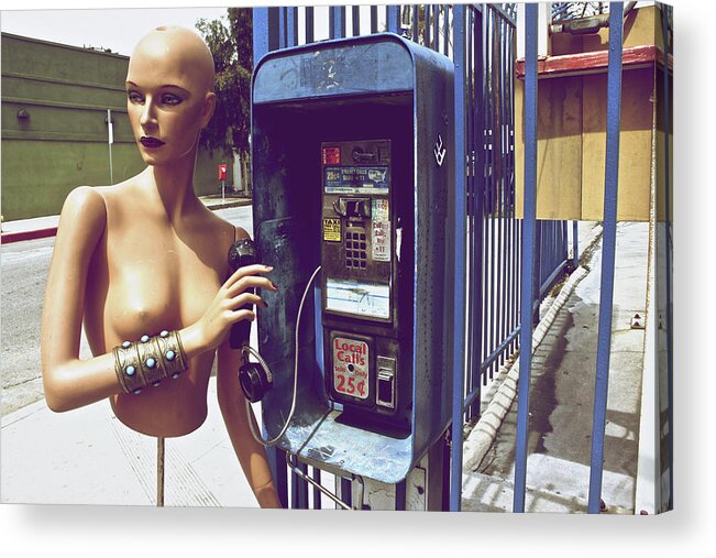 Mannequin Acrylic Print featuring the photograph Call Waiting by Amber Abbott