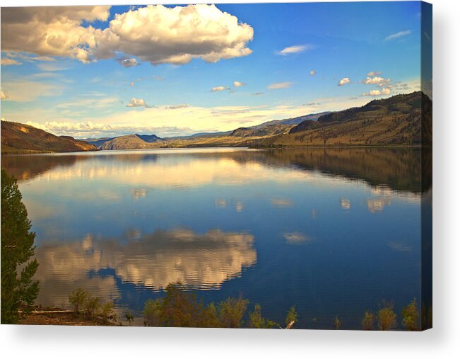 Canadian Rockies Acrylic Print featuring the photograph Canadian Lake 1437 by Larry Roberson