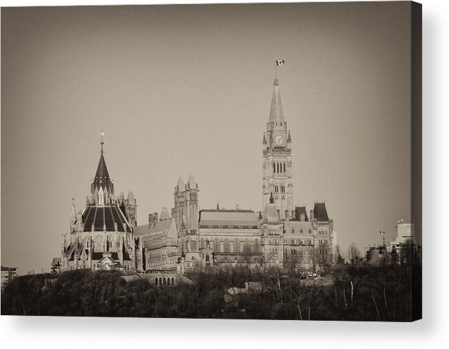 Parliament Acrylic Print featuring the photograph Canadiana by Josef Pittner