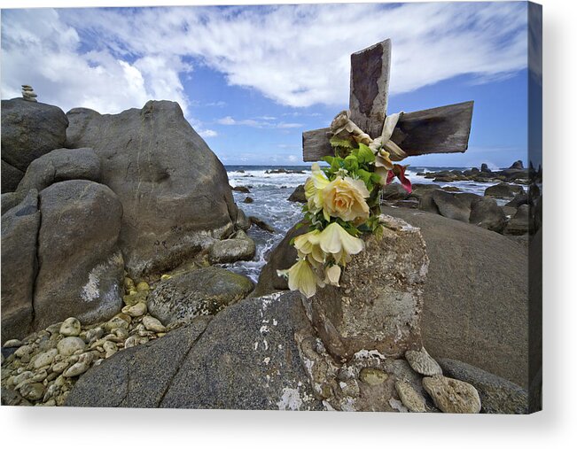 Aruba Acrylic Print featuring the photograph Caribbean Monument of Death by David Letts