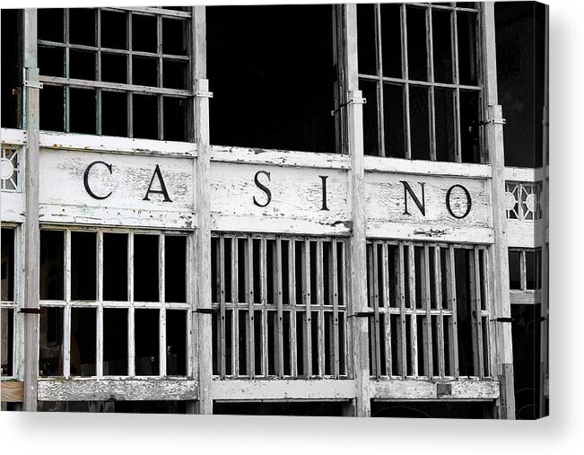 Asbury Park Acrylic Print featuring the photograph Casino Boardwalk by Shannon OBrien