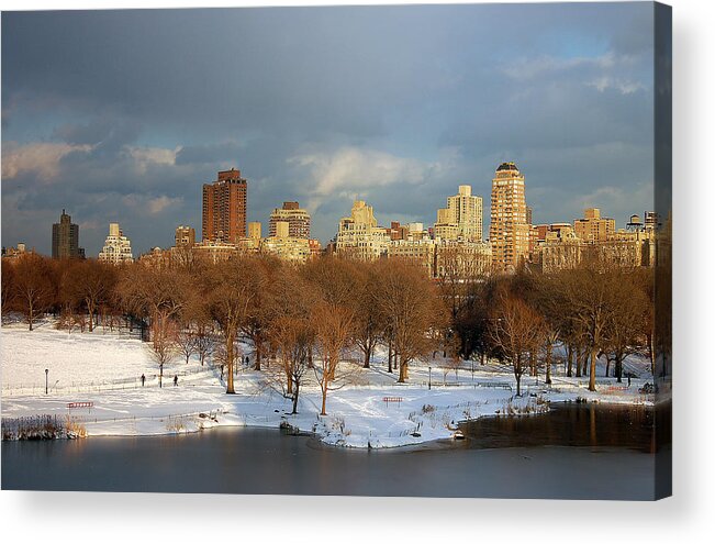 Landscape Acrylic Print featuring the photograph Central Park View by Sarah McKoy