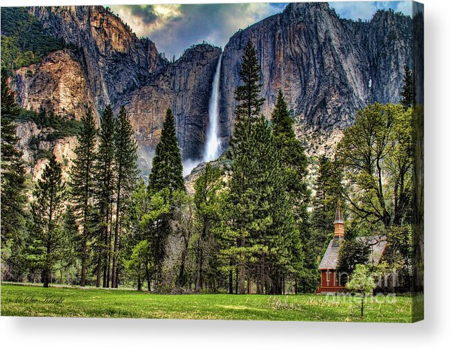 Cooks Meadow Acrylic Print featuring the photograph Chapel in the Valley 2 by Sue Karski