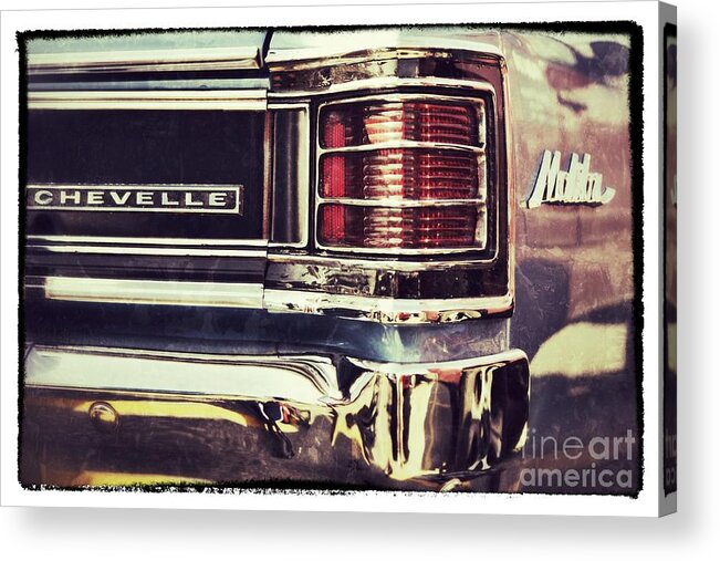 Muscle Acrylic Print featuring the photograph Chevelle by Traci Cottingham