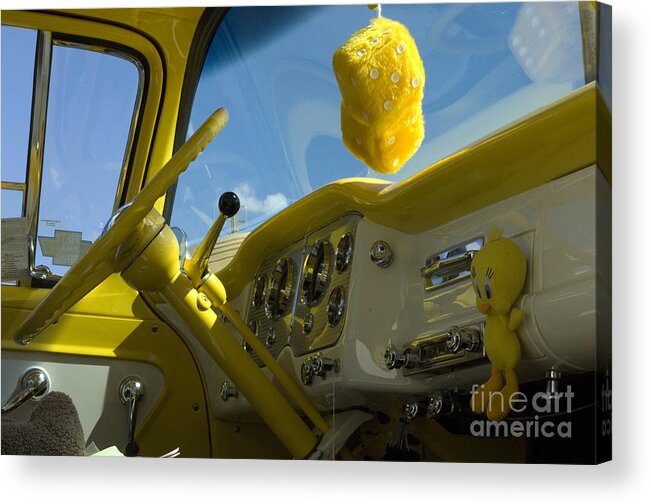 Chevy Truck Acrylic Print featuring the photograph Chevy Truck Interior by Bob Christopher