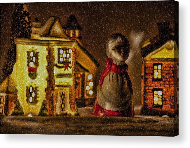 Christmas Village Acrylic Print featuring the photograph Christmas Village by Bonnie Bruno