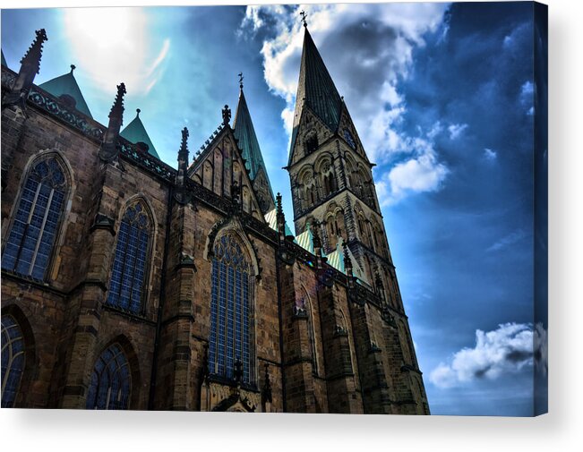 Bremen Acrylic Print featuring the photograph Church in Bremen by Edward Myers