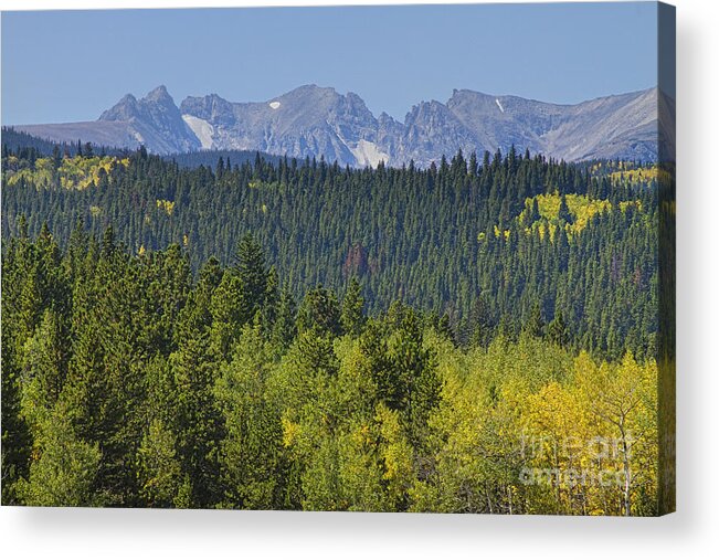 Colorado Acrylic Print featuring the photograph Colorado Rocky Mountain Continental Divide Autumn View by James BO Insogna