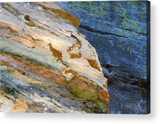 Rock Acrylic Print featuring the photograph Colorful Rocks by Milena Ilieva