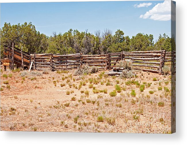 Corral Acrylic Print featuring the photograph Corral by Bob and Nancy Kendrick