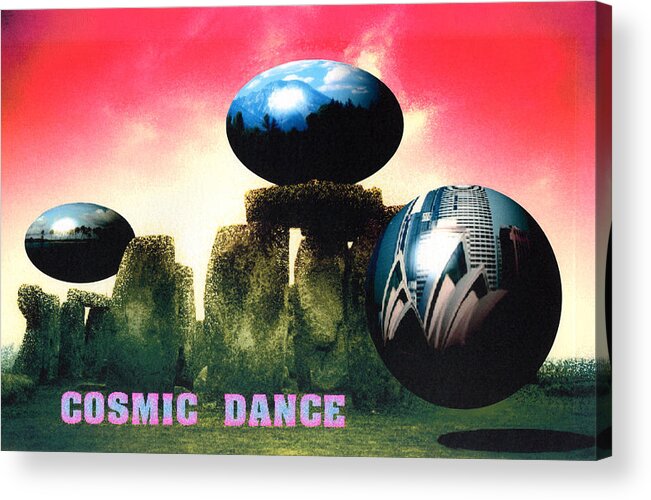 Cosmic Dance Acrylic Print featuring the digital art Cosmic Dance by Yuichi Tanabe