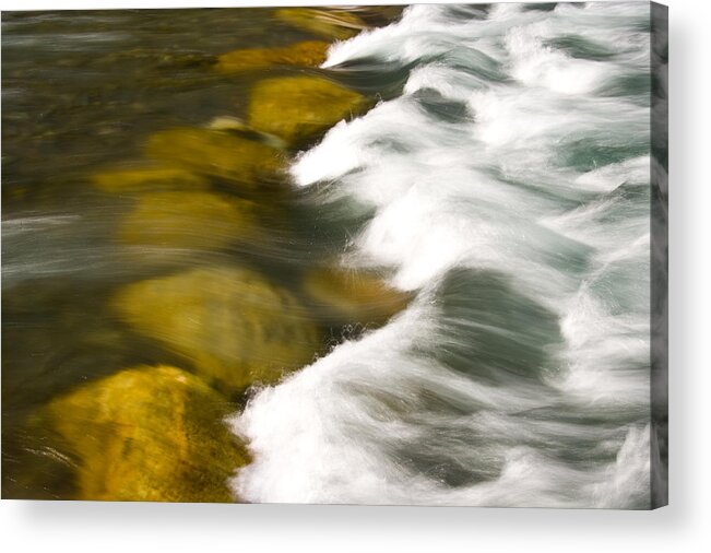 Stream Acrylic Print featuring the photograph Crossing the Creek by Rich Franco