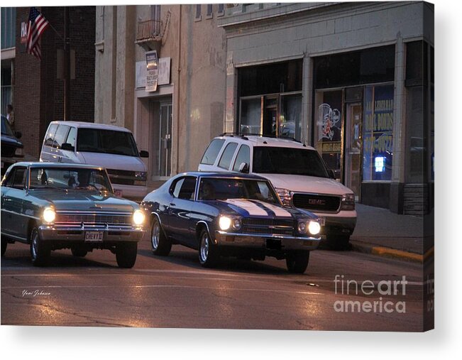 Cars Acrylic Print featuring the photograph Cruise the Loop 3 by Yumi Johnson