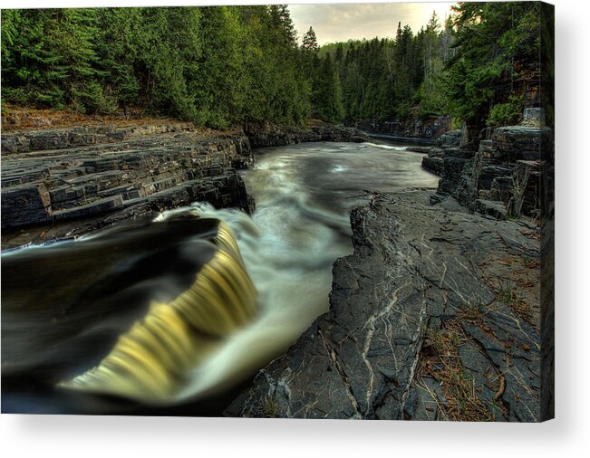 Current River Acrylic Print featuring the photograph Current River Falls by Jakub Sisak