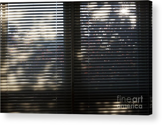 Blinds Acrylic Print featuring the photograph Curtains by Steven Dunn