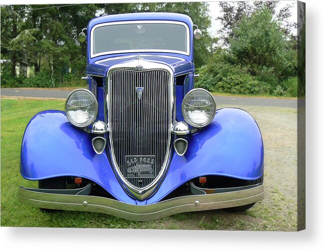 Ford Acrylic Print featuring the photograph Custom 34 by Pamela Patch