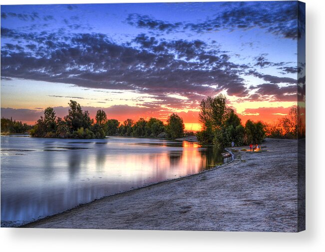 Lake Acrylic Print featuring the photograph Day At The Lake by Marta Cavazos-Hernandez