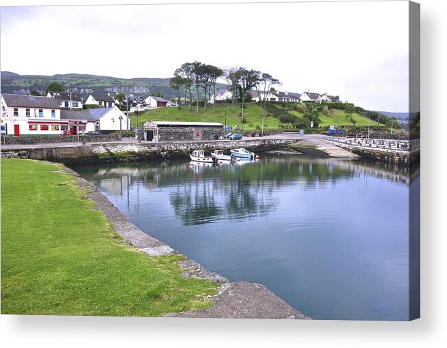 Carnlough Acrylic Print featuring the photograph Day's End in Carnlough by Norma Brock