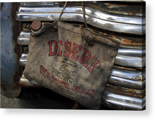 Fine Art Photography Acrylic Print featuring the photograph Desert Water Bag by David Lee Thompson