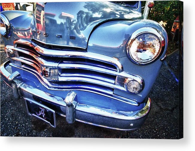 Alabama Photographer Acrylic Print featuring the digital art Dodge Grille by Michael Thomas