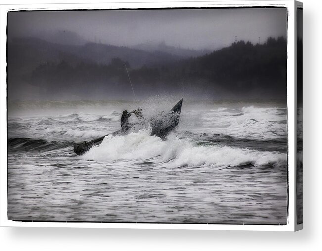 Dory Acrylic Print featuring the photograph Dory Launch by Tiana McVay