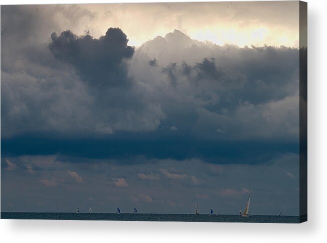 Clouds Acrylic Print featuring the photograph Drama by Milena Ilieva