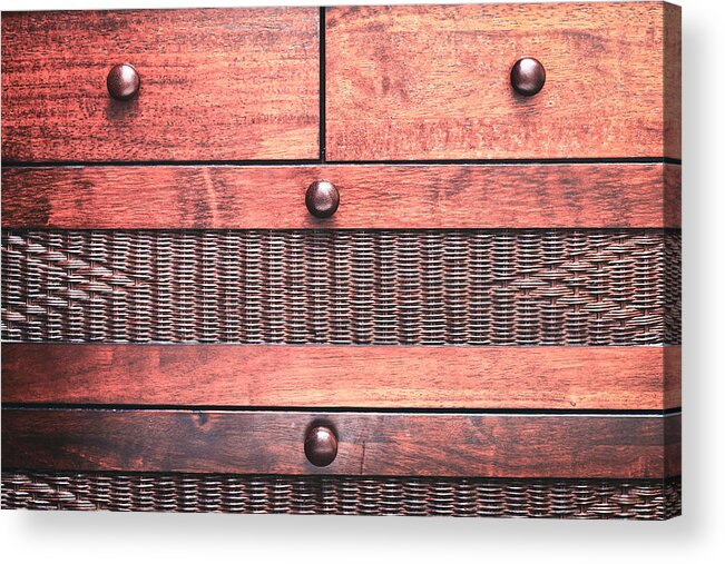 Background Acrylic Print featuring the photograph Drawers by Tom Gowanlock