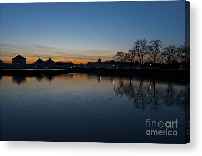 Bavaria Acrylic Print featuring the photograph Dusk at the Palace by Andrew Michael