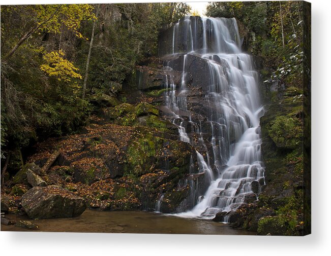 Waterfall Acrylic Print featuring the photograph Eastatoe Falls by Rick Hartigan