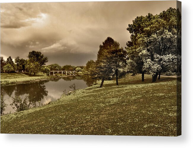 Hdr Acrylic Print featuring the photograph Eery Day by Brian Duram