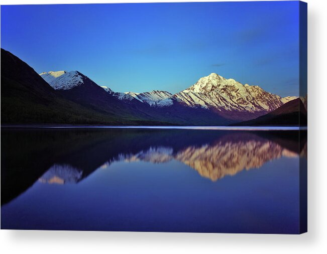 Alaska Acrylic Print featuring the photograph Eklutna Reflections by Rick Berk