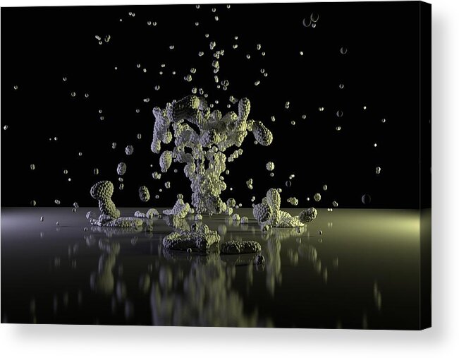 Explosion Acrylic Print featuring the digital art Explode by Andre Deherrera