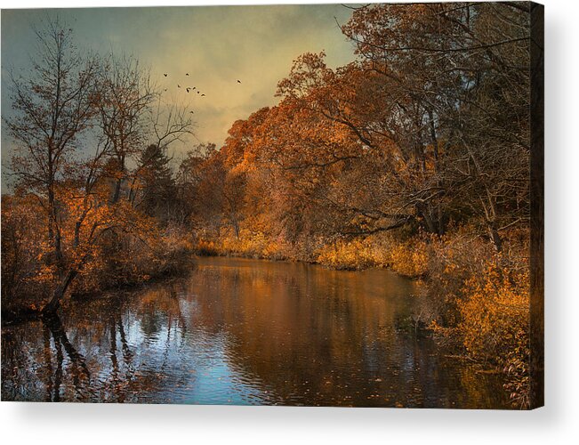 Nature Acrylic Print featuring the photograph Fall Finale by Robin-Lee Vieira