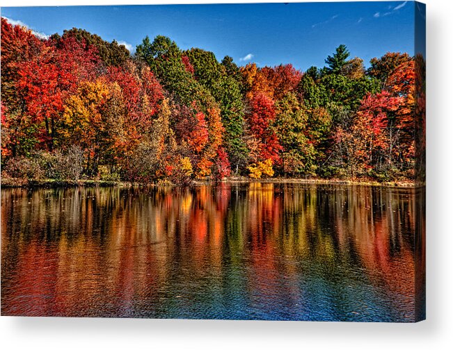 Landscapes Acrylic Print featuring the photograph Fall Reflections by Fred LeBlanc