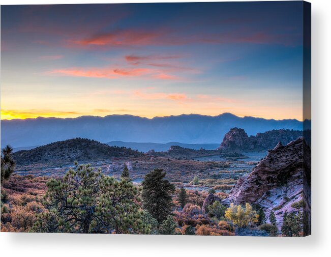 Zion Acrylic Print featuring the photograph First Light by George Buxbaum