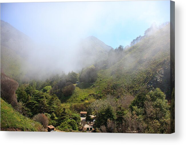 Northern California Acrylic Print featuring the photograph Foggy Canyon by Dina Calvarese