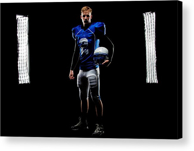 Football Acrylic Print featuring the photograph Friday night lights by Jim Boardman