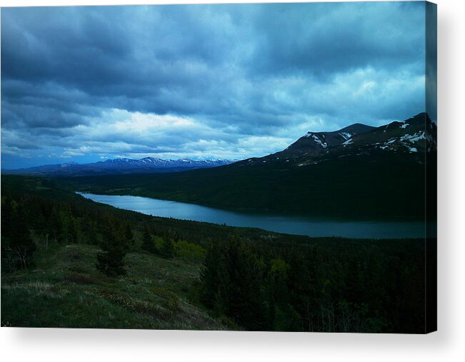 Mountains Acrylic Print featuring the photograph Gazing East Two Medicine by Jeff Swan